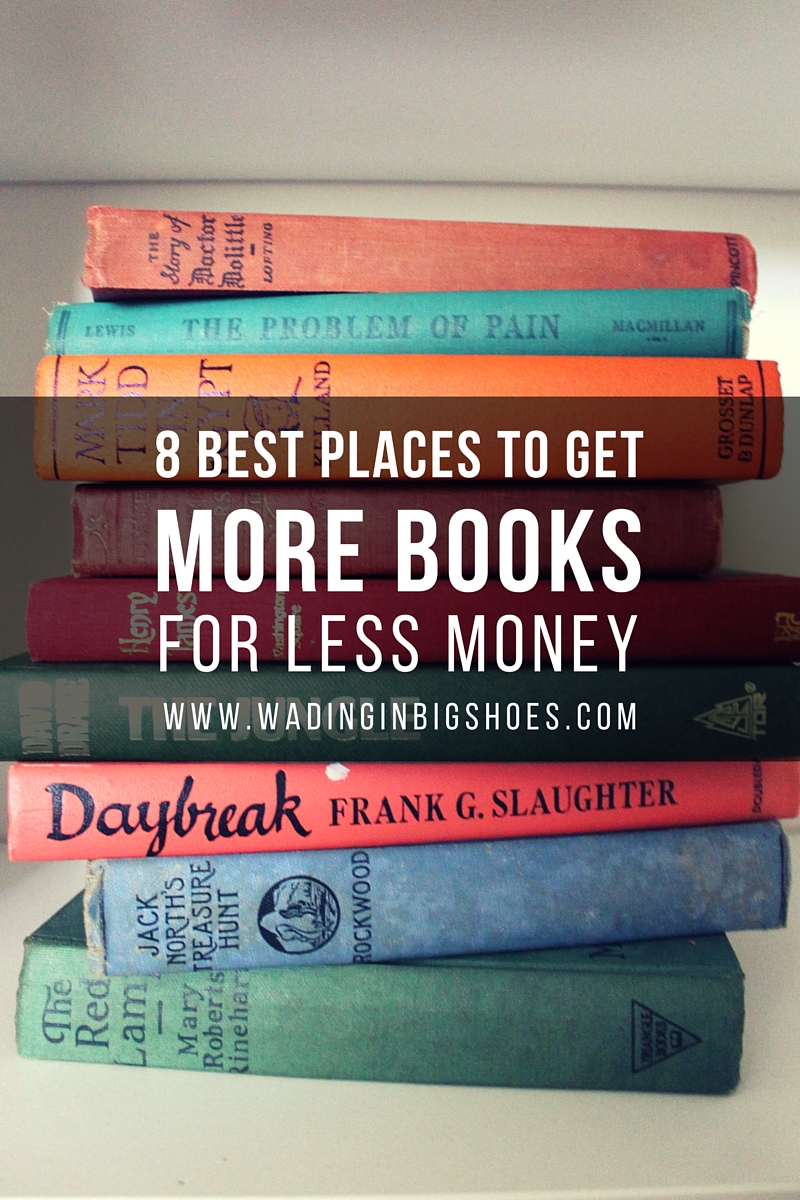 8 Best Places To Get More Books For Less Money - Fill your bookshelves on the cheap by finding books these eight ways! Click through to read more. [via Wading in Big Shoes]