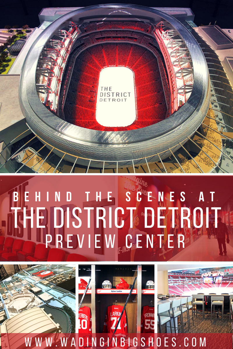 Behind The Scenes At The District Detroit Preview Center /// The District Detroit is a 50-block entertainment venue connecting Downtown Detroit with Midtown Detroit. Coming in 2017, Little Caesars Arena will host the Detroit Red Wings and Detroit Pistons while also serving as a multipurpose venue for concerts, shopping, dining, and more. Check it out and learn more about this destination with a behind the scenes look from The District Detroit Preview Center! /// (via Wading in Big Shoes)