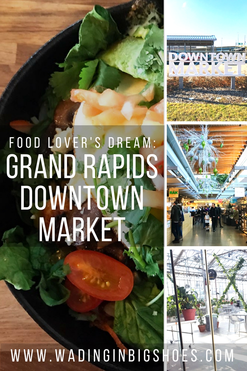 Food Lover’s Dream: Explore Grand Rapids' Downtown Market | Grand Rapids Downtown Market is a multipurpose facility that celebrates Michigan's food and farming culture through local food production, education, entrepreneur opportunities, and more. Click through to learn about the market, special events, and great eateries like Social Kitchen, Slow's Bar-BQ, Love's Ice Cream, Sweetie-licious Bake Shoppe, and Madcap Coffee! | via Wading in Big Shoes