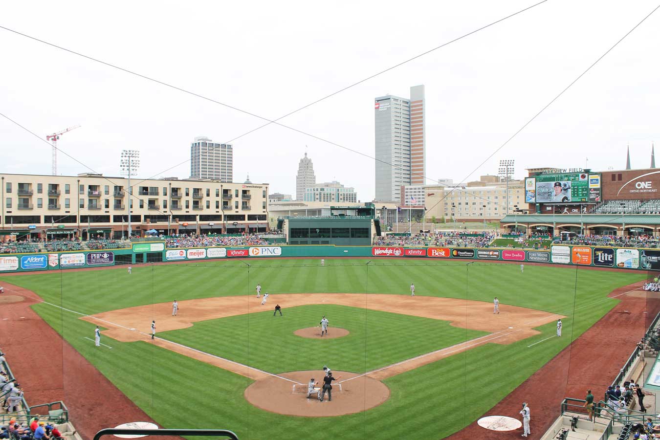 TinCaps Baseball at Parkview Field - Fort Wayne, Indiana (top rated minor league ballpark and amazing food selection!) // The Weekend Getaway You've Overlooked: Visit Fort Wayne, Indiana [via Wading in Big Shoes] // Located equidistantly from Chicago, Cincinnati, and Detroit, Fort Wayne, Indiana is a fun midwest destination that captures a perfect blend of city, nature, and local flavors! See what I experienced on my trip to Fort Wayne and learn what makes Indiana's second-largest city the perfect spot for a weekend getaway.