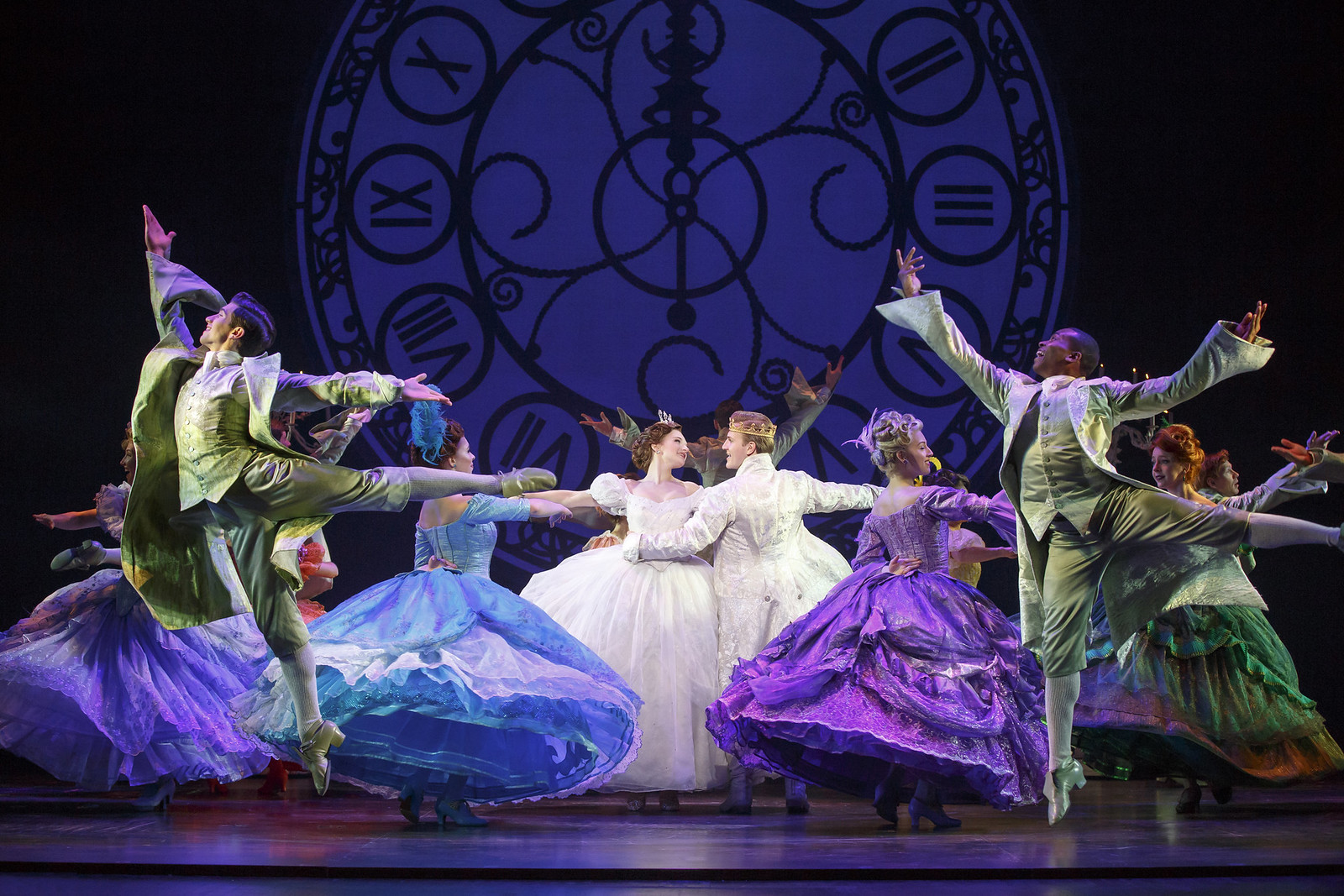 atyana Lubov and Louis Griffin (center) in Rodgers + Hammerstein’s Cinderella. Photo: © Carol Rosegg // Broadway In Detroit: Rodgers + Hammerstein’s Cinderella At The Fisher Theatre | via Wading in Big Shoes