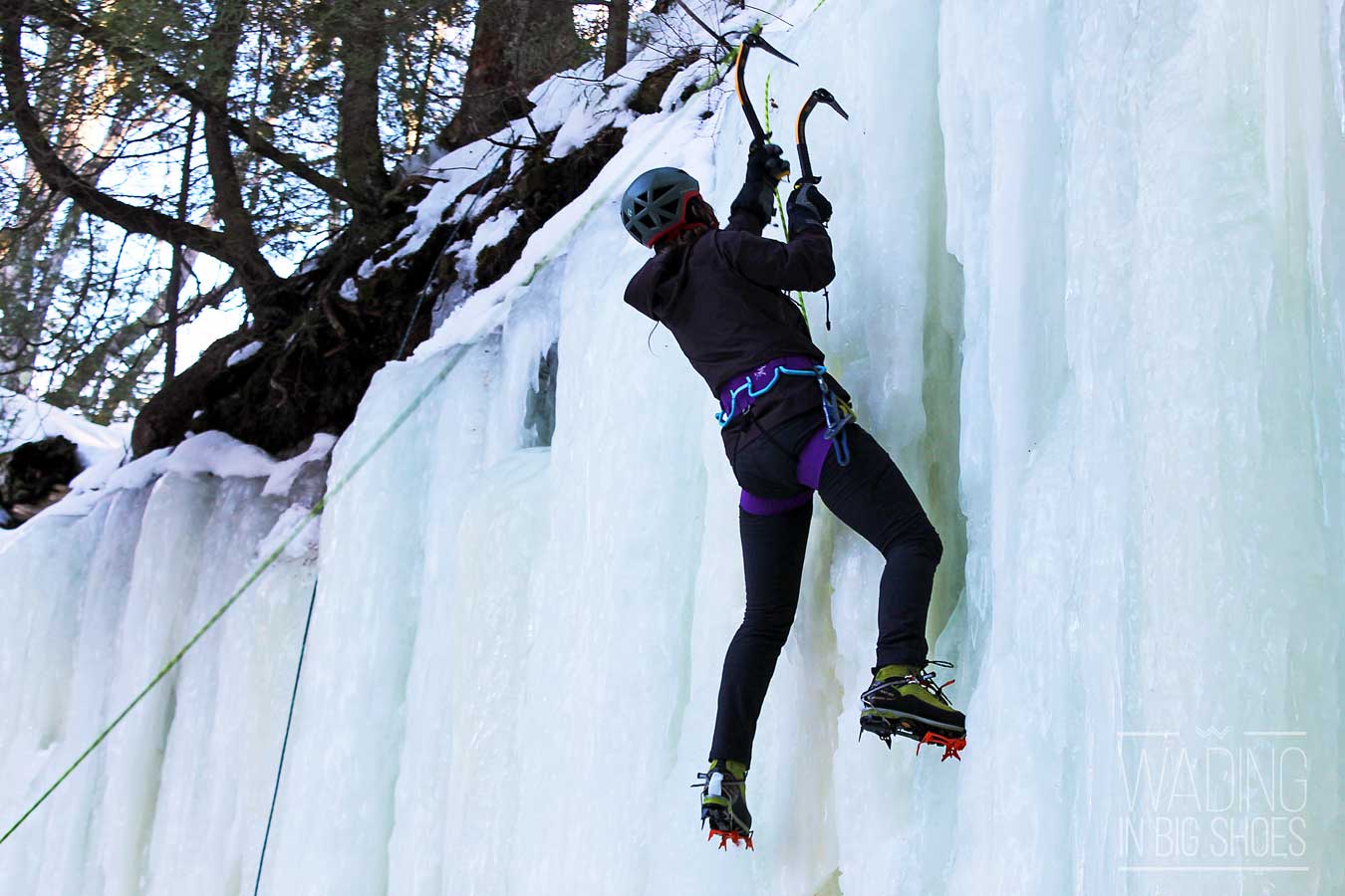 Winter In Michigan’s Upper Peninsula: A Beginner’s Guide To The Eben Ice Caves | (Wading in Big Shoes)