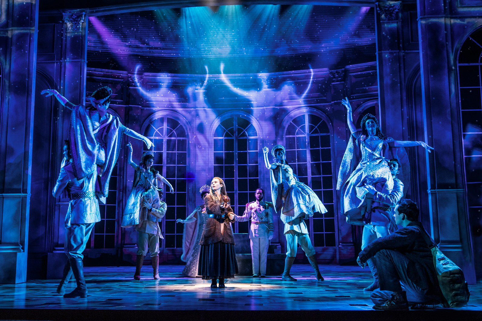 Press photo: Lila Coogan and the company in the national tour of Anastasia. Photo by Evan Zimmerman, MurphyMade.