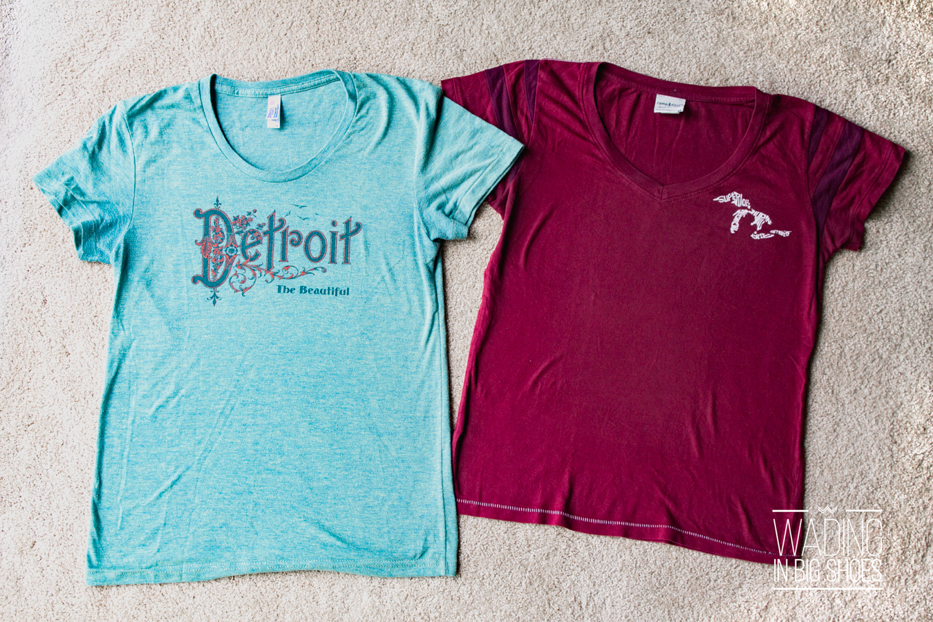 Wading in Big Shoes - Local Fashion Love: My (Mostly Detroit) Michigan T-Shirt Collection