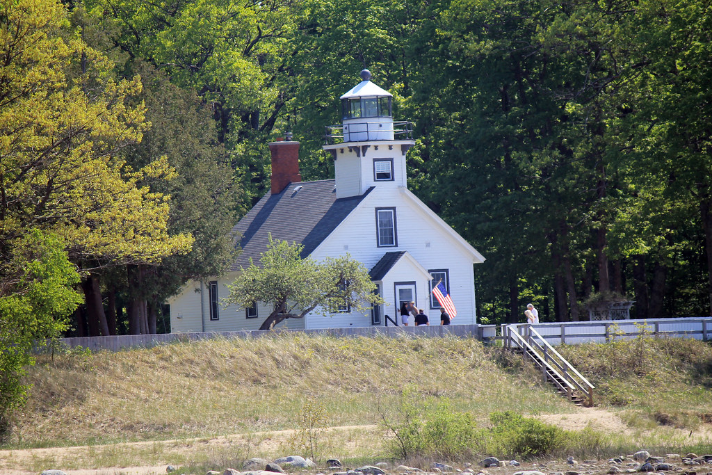 Mission Point Lighthouse - Traverse CIty, Michigan - Wading in Big Shoes